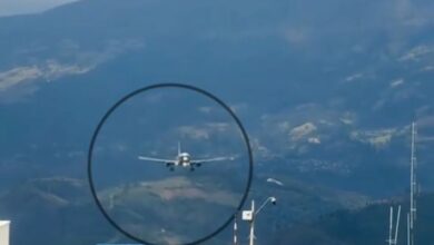 Fuertes vientos impidieron el aterrizaje de un avión